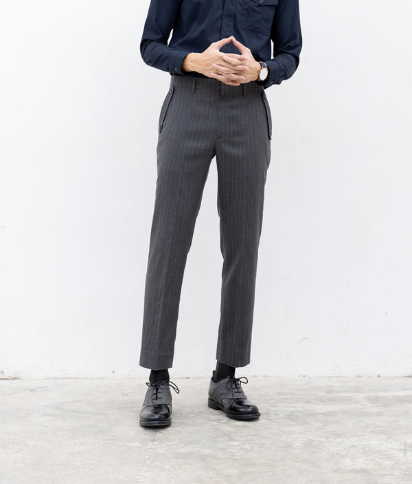 Dark grey stripe side pocket 1.0 track trousers