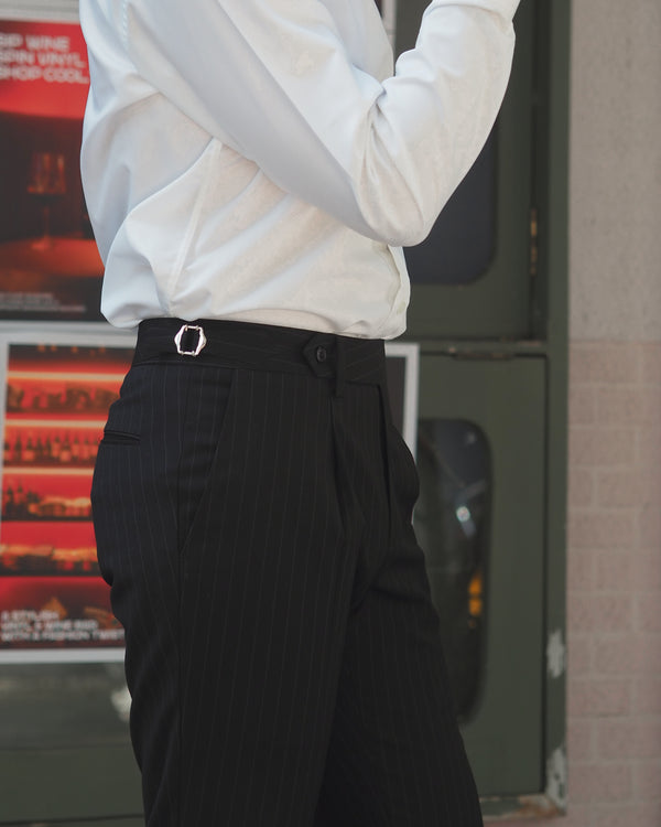 Black stripe - Landon belts trousers