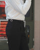 Black stripe - Landon belts trousers