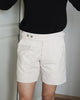Beige linen - Terry side adjuster shorts