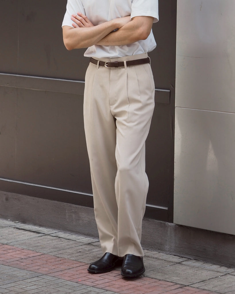 Beige - Ashi trousers