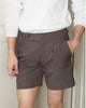 Choco- Terry side adjuster shorts