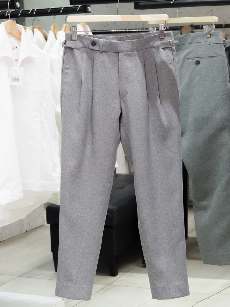 Grey - Rafael pleated trousers