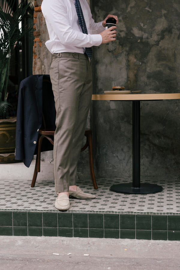 Cedar - ridley double belt trousers