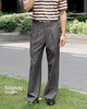 Grey Forward pleated trousers