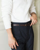 Denim tapered trousers