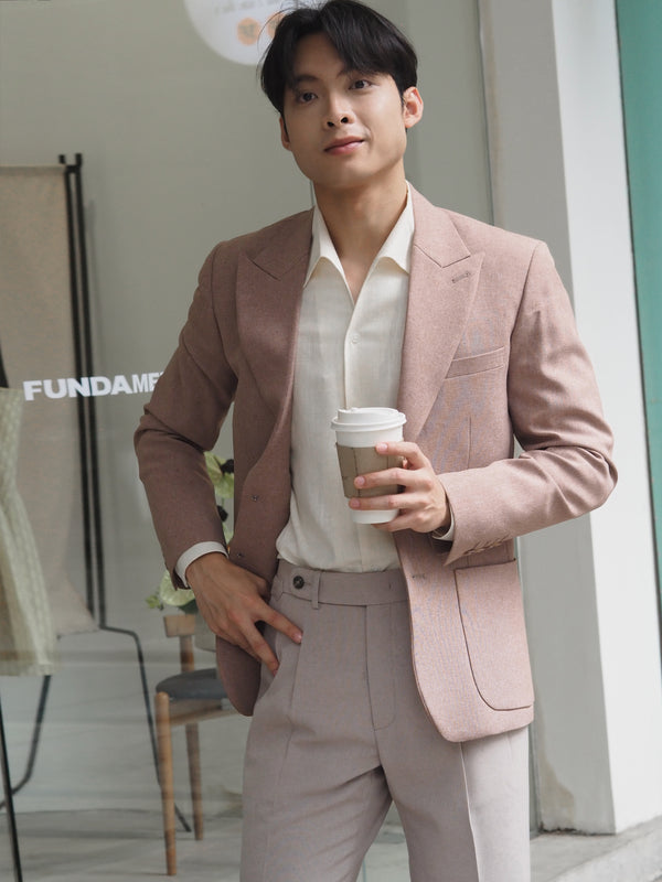 Rust - blazer suit