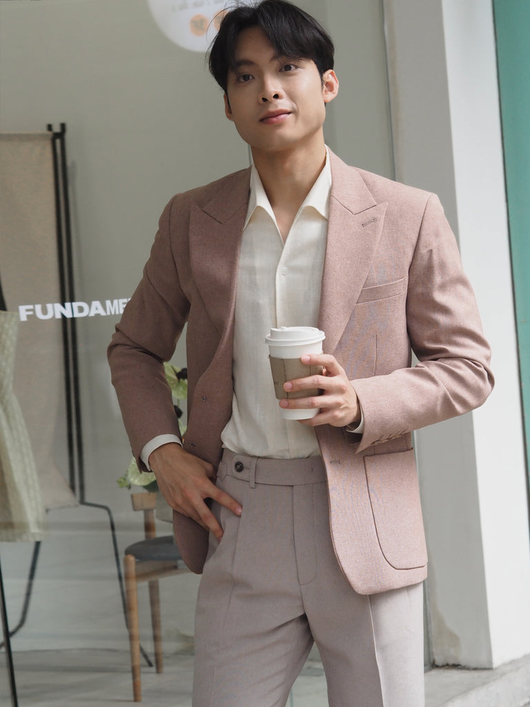 Rust - blazer suit