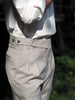 Ash grey with Frankie pleated trousers