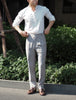 Ash grey with Frankie pleated trousers