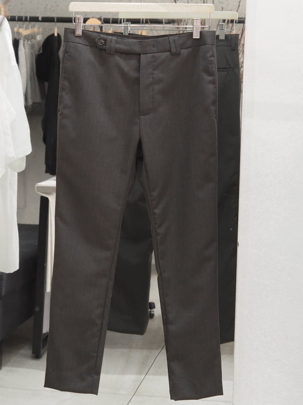 Grey pinstripe trousers