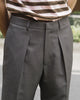 Grey Forward pleated trousers