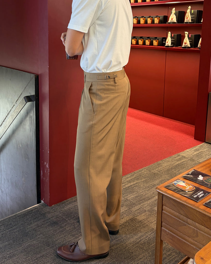 Caramel - harry with belt trousers