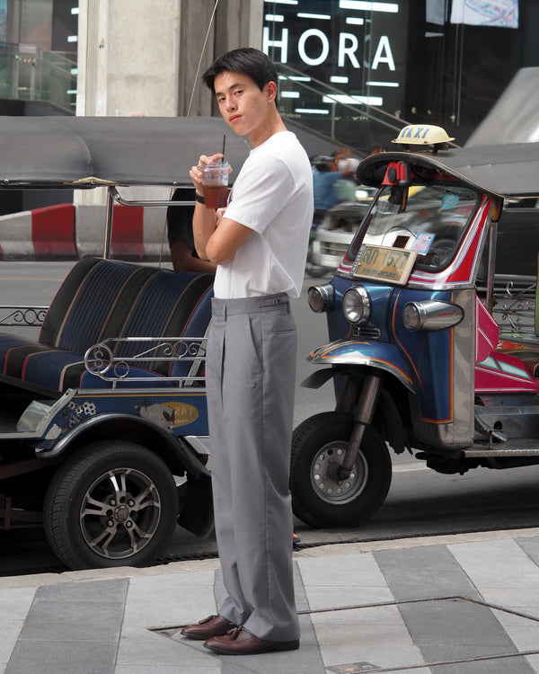 Grey - harry with belt trousers
