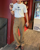 Caramel - harry with belt trousers
