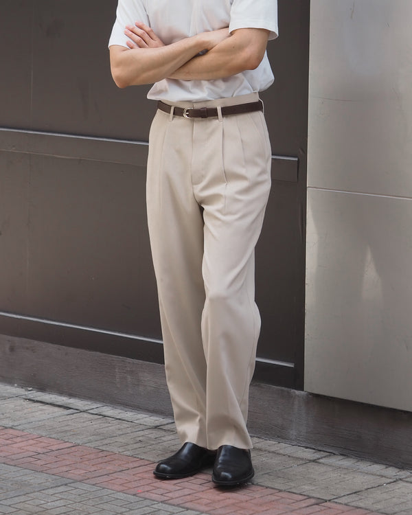 Brown zane leather belt