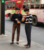 Brick - Tapered trousers