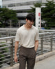 Choco crepe high waist trouser