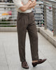 Choco crepe high waist trouser