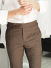Choco- ridley double belt trousers