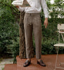 Mocca trousers with adjustable waist
