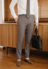 Grey - ridley double belt trousers