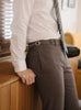 Grey - ridley double belt trousers