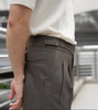 Choco crepe high waist trouser