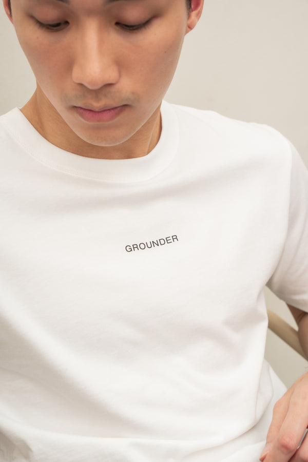 White grounder logo t-shirt
