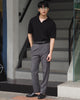 Black zane leather belt