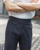 Hale navy - Homme belt waist trousers