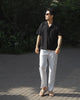 Black - linen with pocket shirt