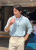 Blue Lido collar shirt