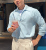 Blue Lido collar shirt