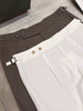 White - Terry side adjuster shorts