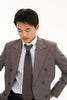 Grey - Double breast blazer suit