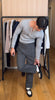 Grey Henley knitwear