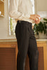 Black - casey pleated trousers