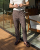 Choco double belt trousers