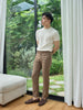 Caramel - ridley double belt trousers