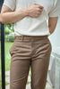 Caramel - ridley double belt trousers