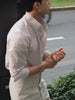 Latte - Linen cotton button down shirt