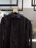 Black spread collar shirt