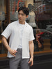 White linen pocket shirt