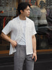 White linen pocket shirt