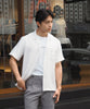 White linen pocket shirt