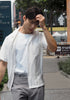 White linen pocket shirt