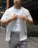 White linen pocket shirt