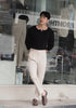 Beige simon with belts trousers