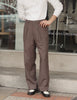 Choco reverse pleated trousers